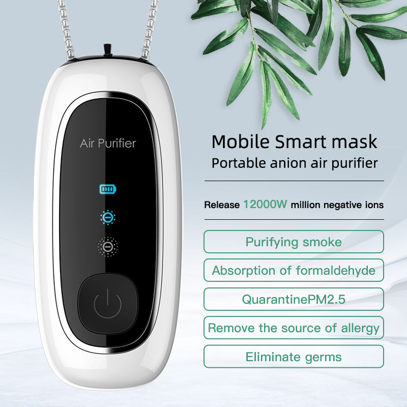 OPHAMAX Necklace Air Purifier Portable Negative Ion Personal PM2.5 Remover Air Purifier