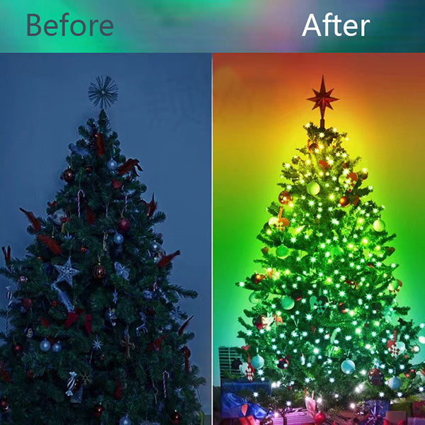 OPHAMAX Color Changing Fairy String Lights - 66 ft 200LED USB Silver Wire Lights with Remote and Timer, Starry Fairy Lights