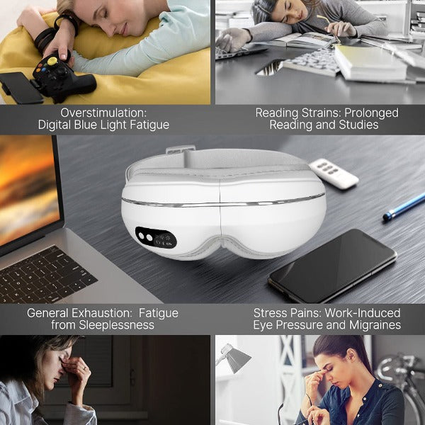OPHAMAX Heated Eye Massager with Bluetooth Music for Migraine Eye Care