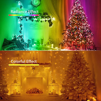 OPHAMAX Color Changing Fairy String Lights - 66 ft 200LED USB Silver Wire Lights with Remote and Timer, Starry Fairy Lights